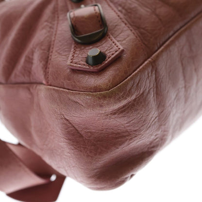 Balenciaga the Town 2-Way Shoulder Bag Pink Leather Gold — view 6