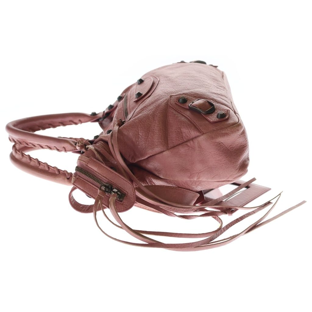 Balenciaga the Town 2-Way Shoulder Bag Pink Leather Gold — view 3