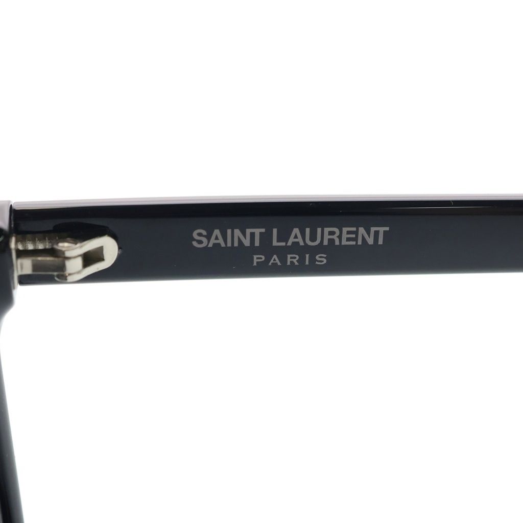 Saint Laurent Paris Side Logo Square Frame Sunglasses Eyewear Black — view 6