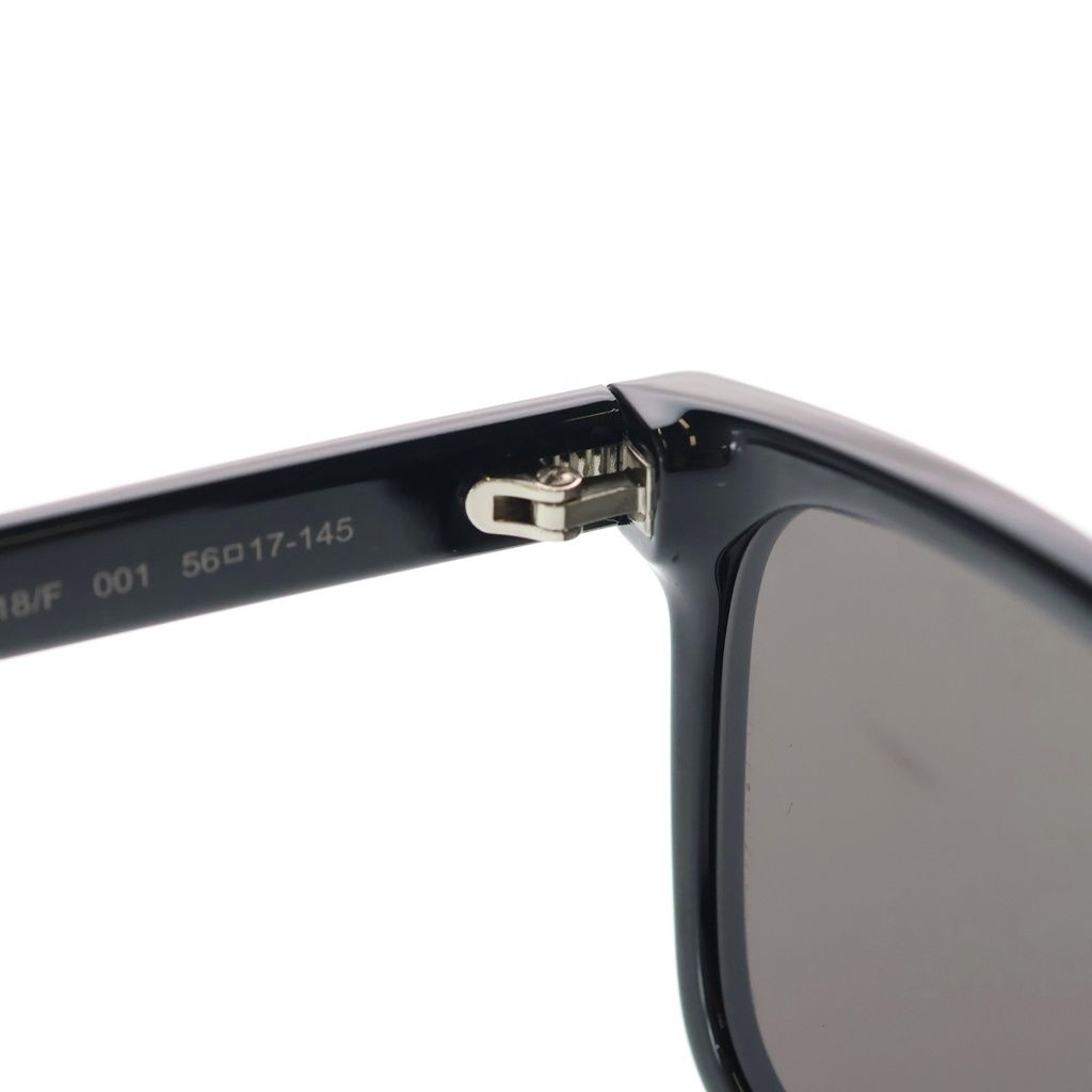 Saint Laurent Paris Side Logo Square Frame Sunglasses Eyewear Black — view 4