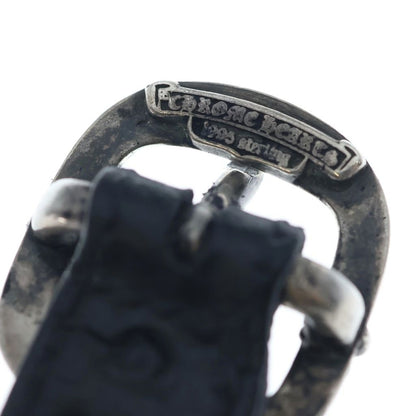 Chrome Hearts Tiny Ch Cross Decoration Gunslinger Leather Bracelet Black — view 6