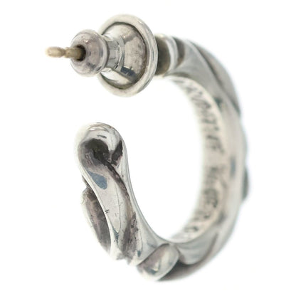Chrome Hearts Hoop Scrool Scroll Earrings Silver — view 2