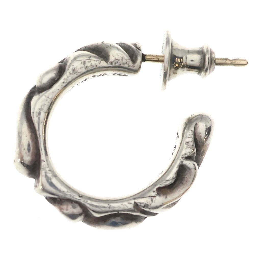Chrome Hearts Hoop Scrool Scroll Earrings Silver — view 3