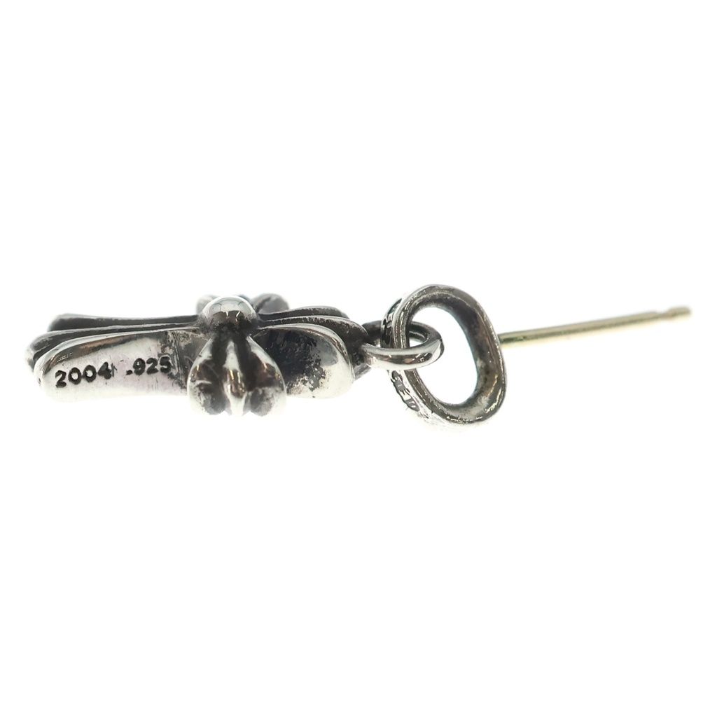 Chrome Hearts Bby Pprchn Baby Fat Cross Drop Earrings Silver — view 4