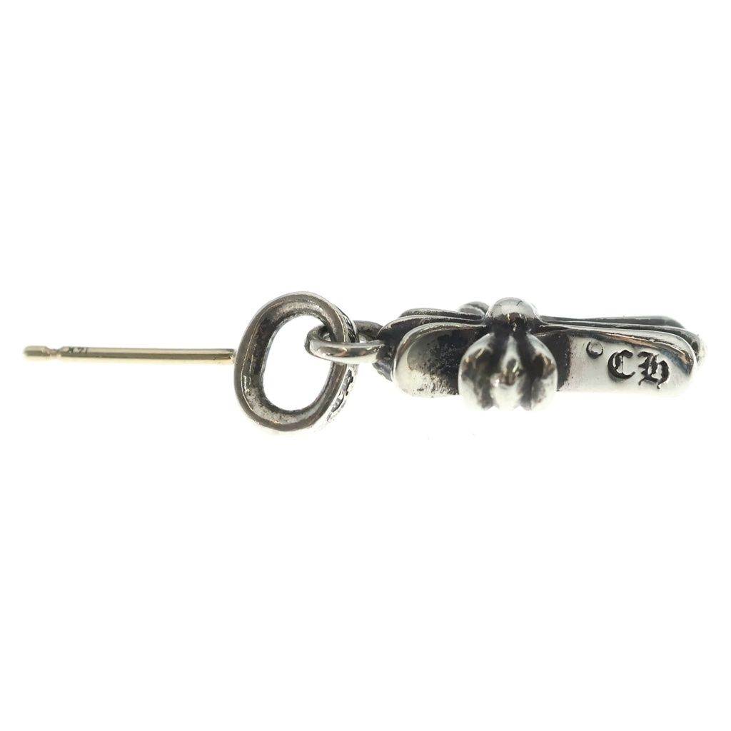 Chrome Hearts Bby Pprchn Baby Fat Cross Drop Earrings Silver — view 3