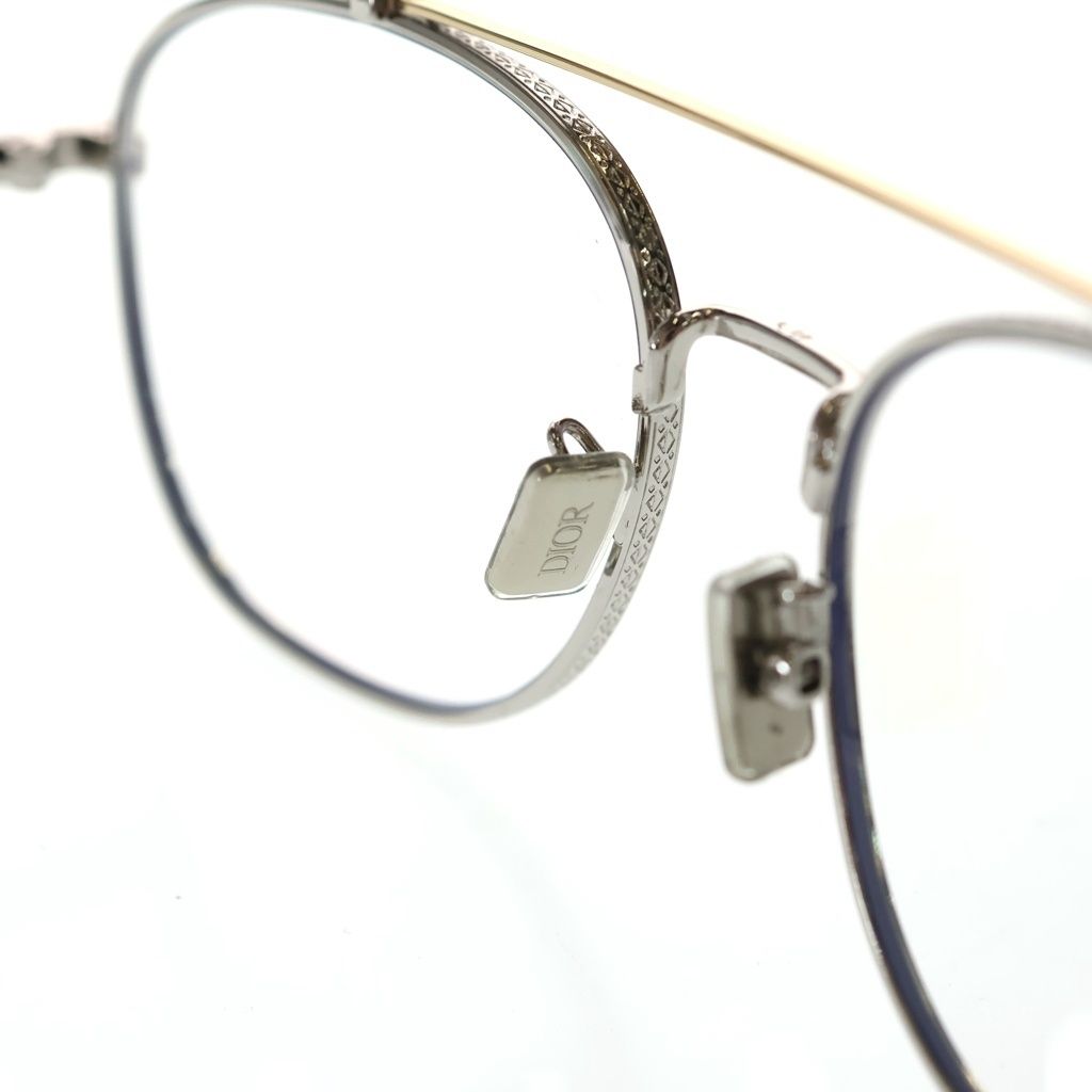 Dior Double Bridge Sunglasses Eyewear Gold — view 5