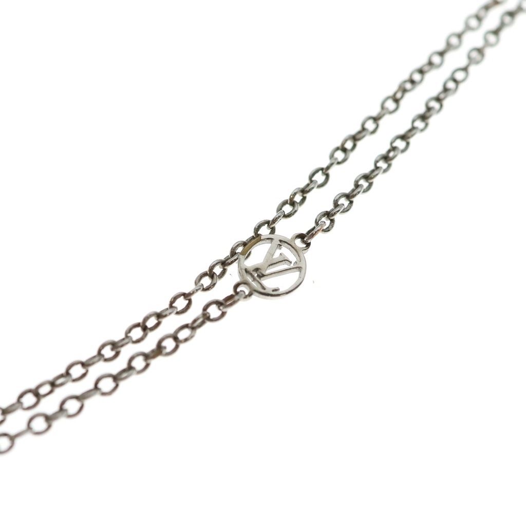 Louis Vuitton Essential Necklace Silver Metal — view 5