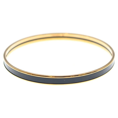 Hermes Uni Bangle Bracelet Black Gold — view 2