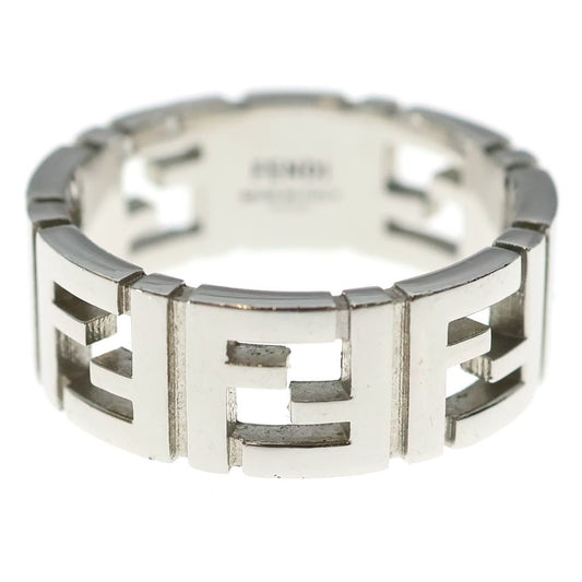 Fendi FF Ring FF Logo Silver