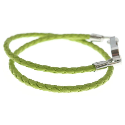 Dior CD Icon Blade Leather Double Bracelet Green — view 3
