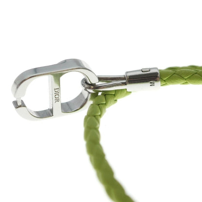Dior CD Icon Blade Leather Double Bracelet Green — view 5
