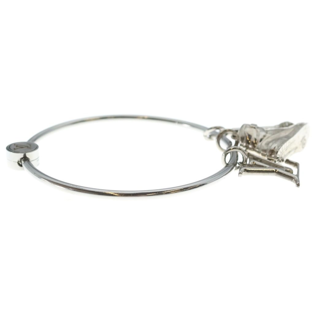 Louis Vuitton Porte Cles Round Sling Bag Charm Key Holder Silver — view 4