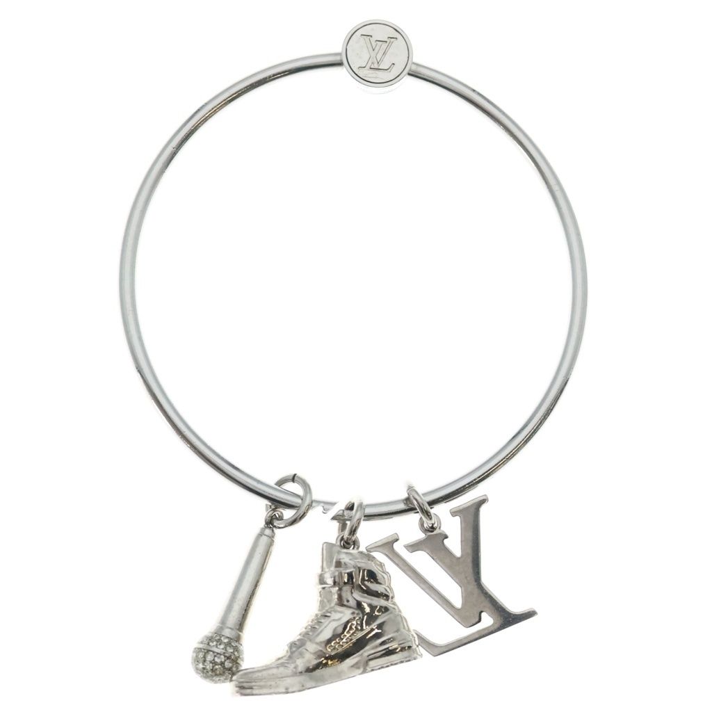 Louis Vuitton Porte Cles Round Sling Bag Charm Key Holder Silver — view 2