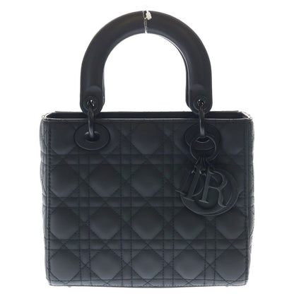 Dior Lady Small MY Abcdior Ultra Matte Black Lambskin 2-Way Shoulder