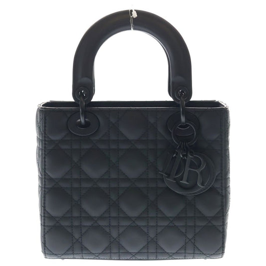 Dior Lady Small MY Abcdior Ultra Matte Black Lambskin 2-Way Shoulder