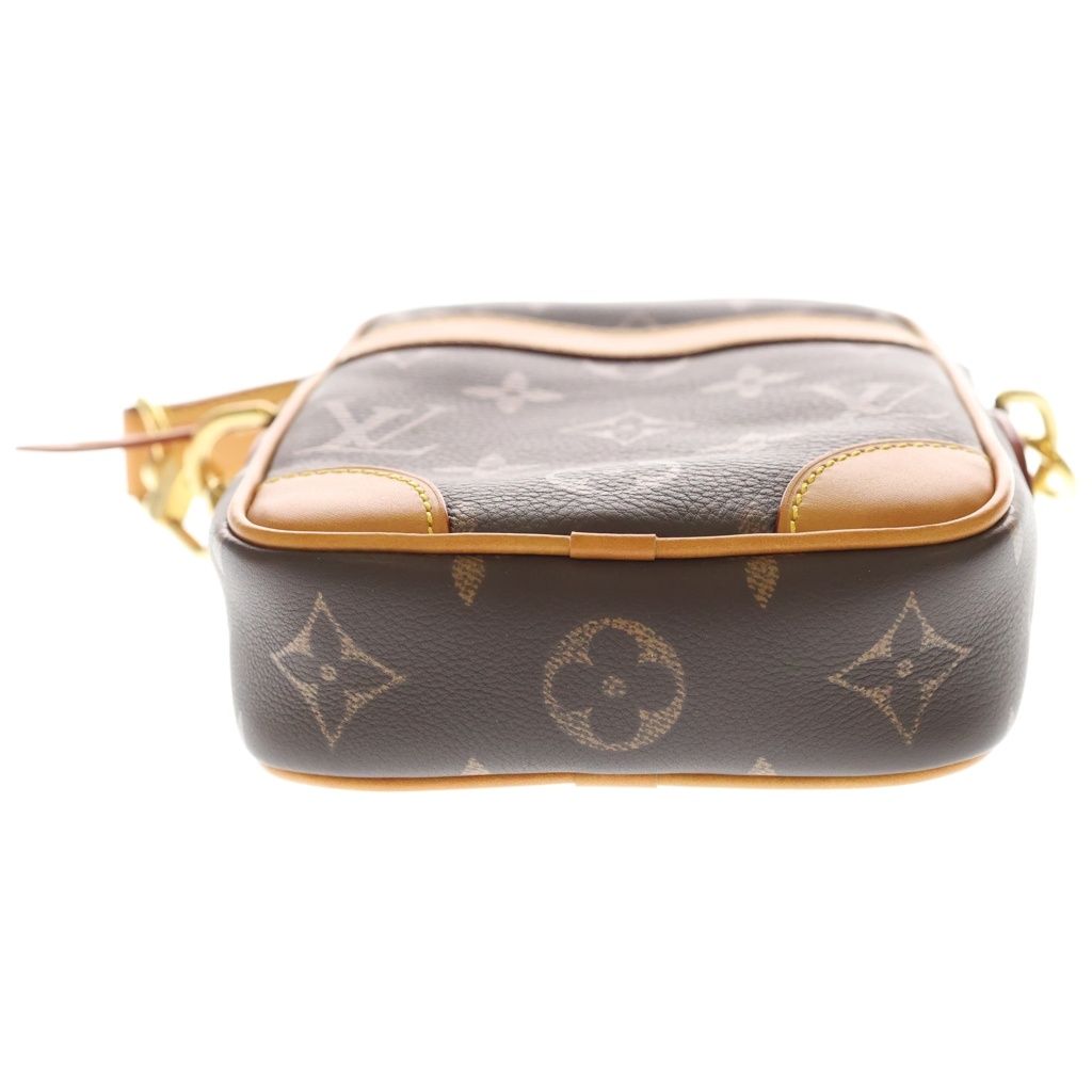 Louis Vuitton Monogram Danube Mini Shoulder Bag Brown Leather Gold — view 4