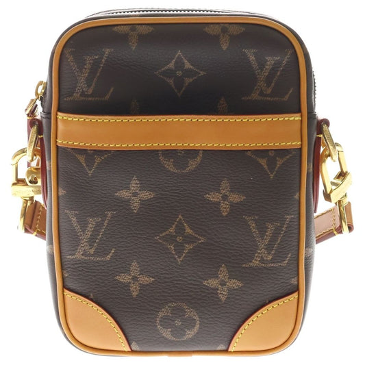 Louis Vuitton Monogram Danube Mini Shoulder Bag Brown Leather Gold