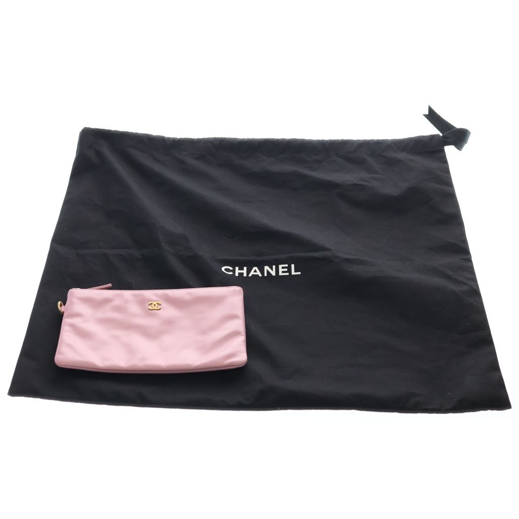 Chanel 22 Tote Shoulder Bag Pink Calfskin Gold — view 7