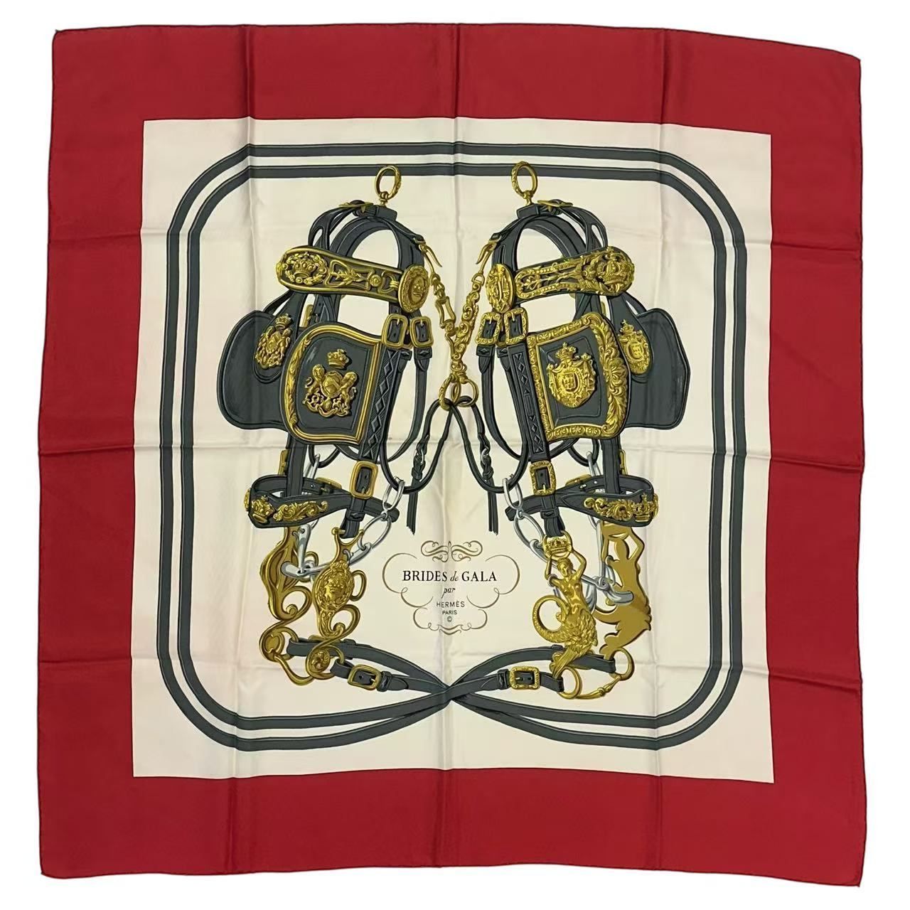 Hermes Carre 90 Silk Scarf Brides de Gala Ceremonial Bridle