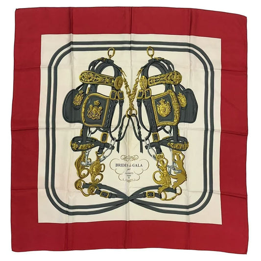 Hermes Carre 90 Silk Scarf Brides de Gala Ceremonial Bridle