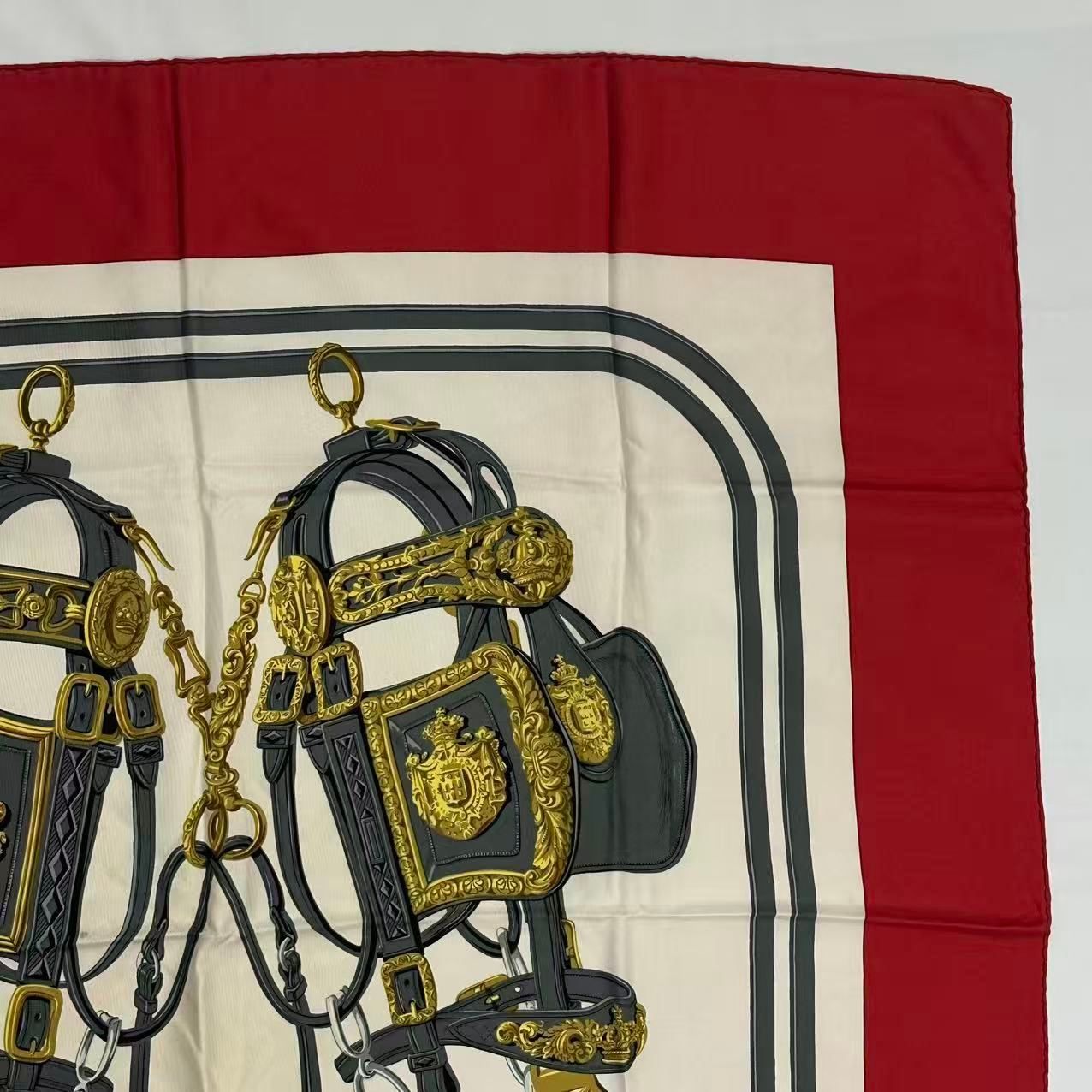 Hermes Carre 90 Silk Scarf Brides de Gala Ceremonial Bridle — view 3