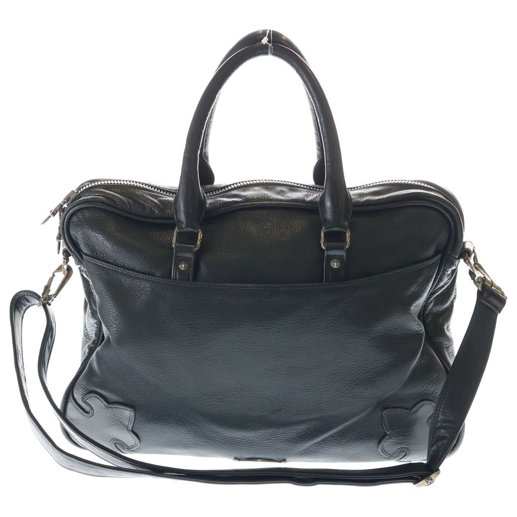 Chrome Hearts Brf Cll Trbk Strp 2-Way Leather Bree Shoulder Bag Black — view 2