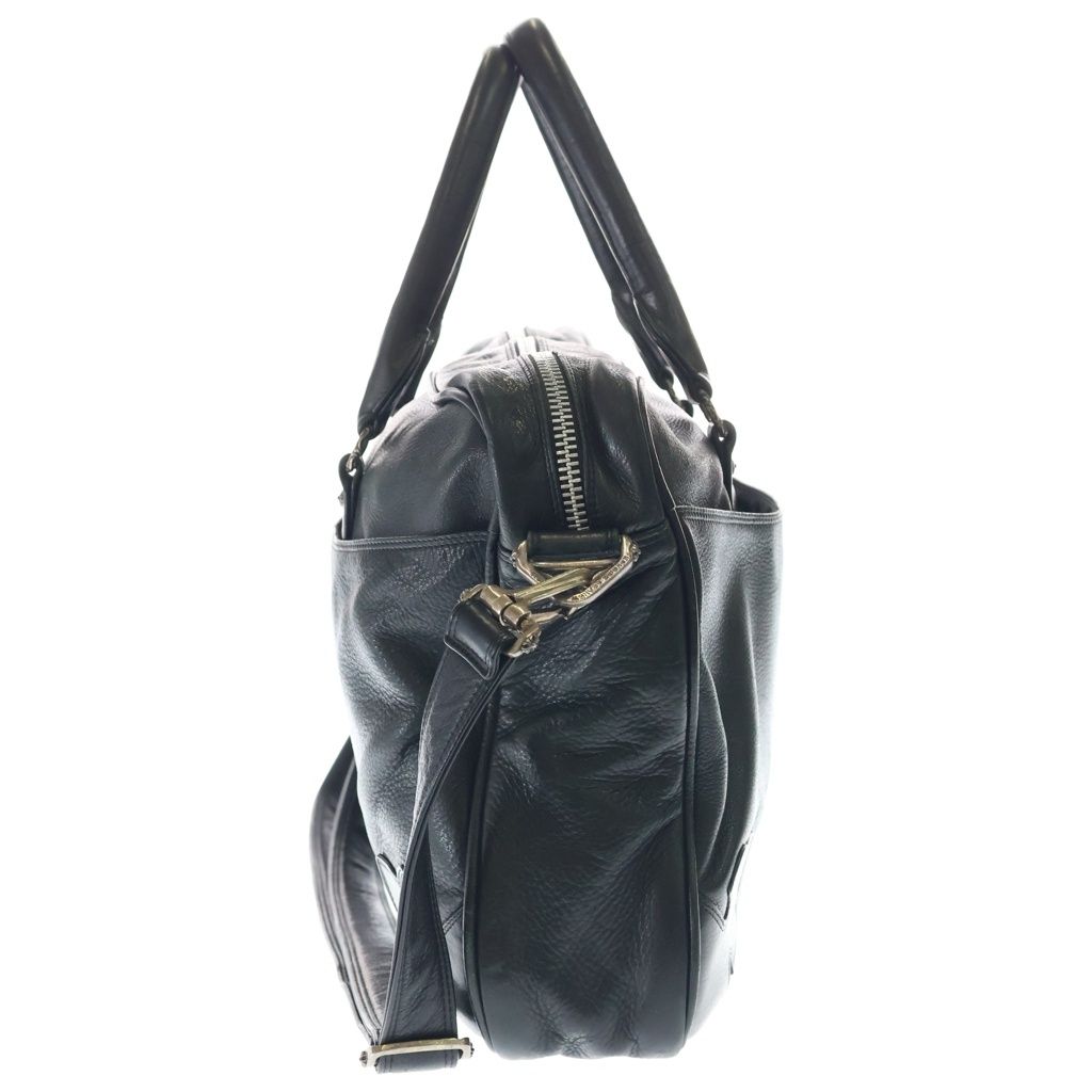 Chrome Hearts Brf Cll Trbk Strp 2-Way Leather Bree Shoulder Bag Black — view 3