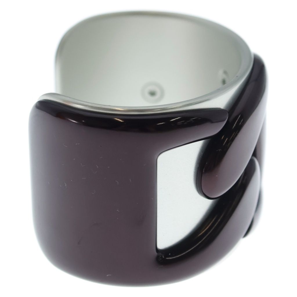 Hermes Nautic Brown Bangle Silver Bracelet — view 3