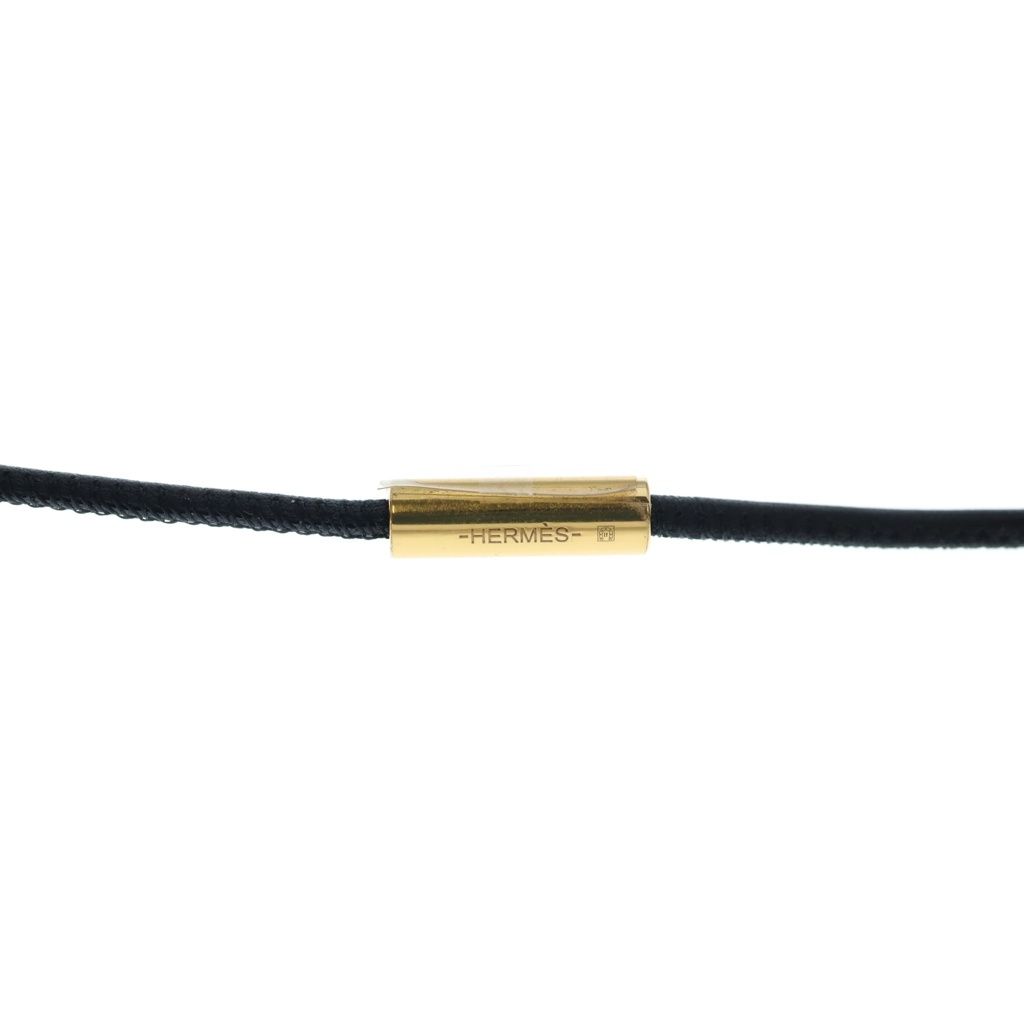 Hermes Lift GM Buffalo Horn Necklace Black Brown — view 4