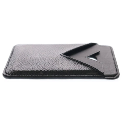 Louis Vuitton Monogram Eclipse Card Holder Magnet Case Black Leather — view 3