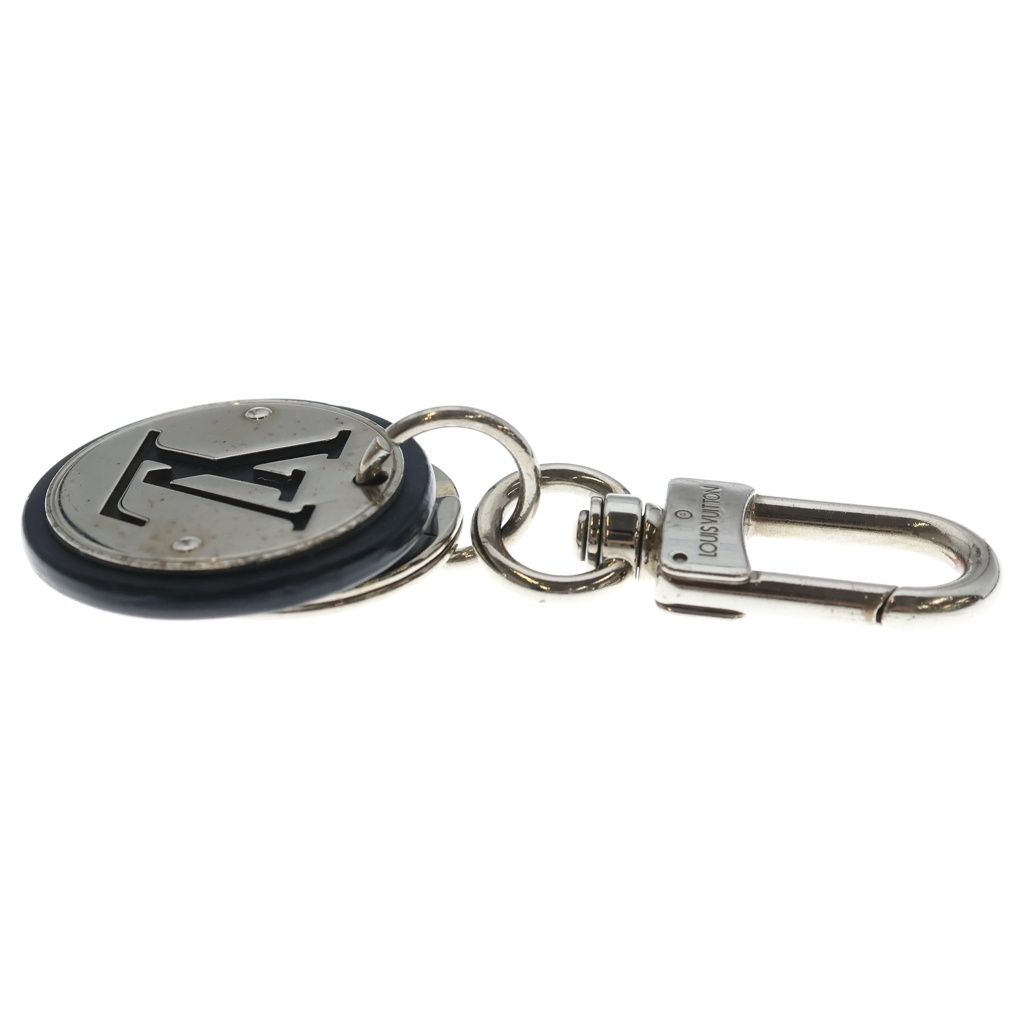 Louis Vuitton Porte Cles LV Circle Bag Charm Key Holder Key Ring Black Silver — view 3