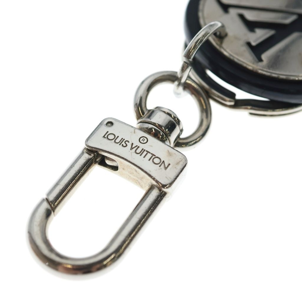 Louis Vuitton Porte Cles LV Circle Bag Charm Key Holder Key Ring Black Silver — view 5