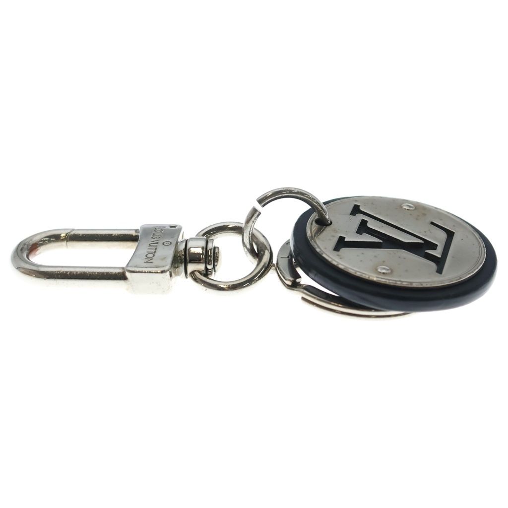 Louis Vuitton Porte Cles LV Circle Bag Charm Key Holder Key Ring Black Silver — view 4