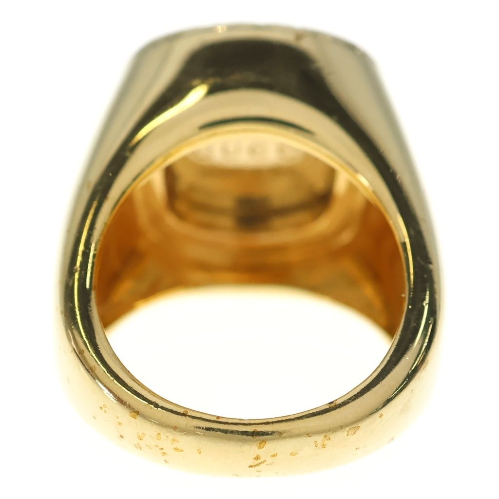Gucci Signet Ring Coat of Arms Gray Gold — view 2