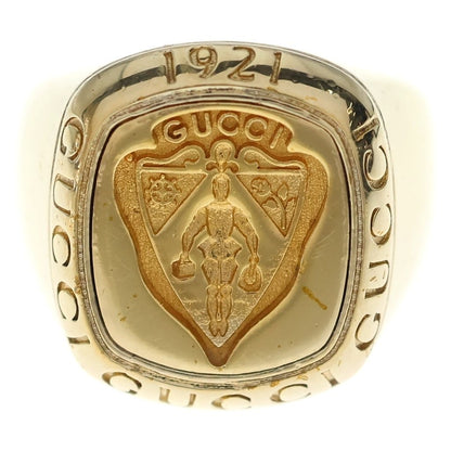 Gucci Signet Ring Coat of Arms Gray Gold — view 4