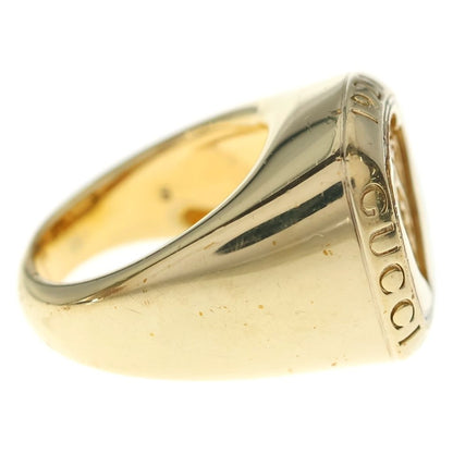 Gucci Signet Ring Coat of Arms Gray Gold — view 3
