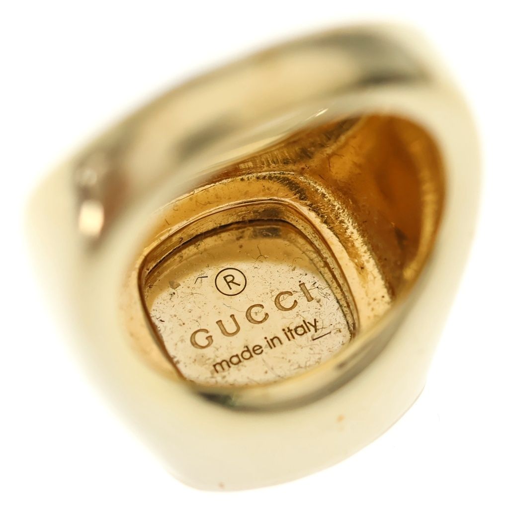 Gucci Signet Ring Coat of Arms Gray Gold — view 5