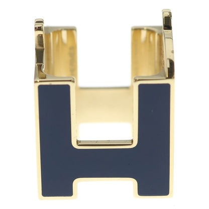 Hermes Scarf Ring Cheval Permanent Brass Blue Marine Halzan — view 3