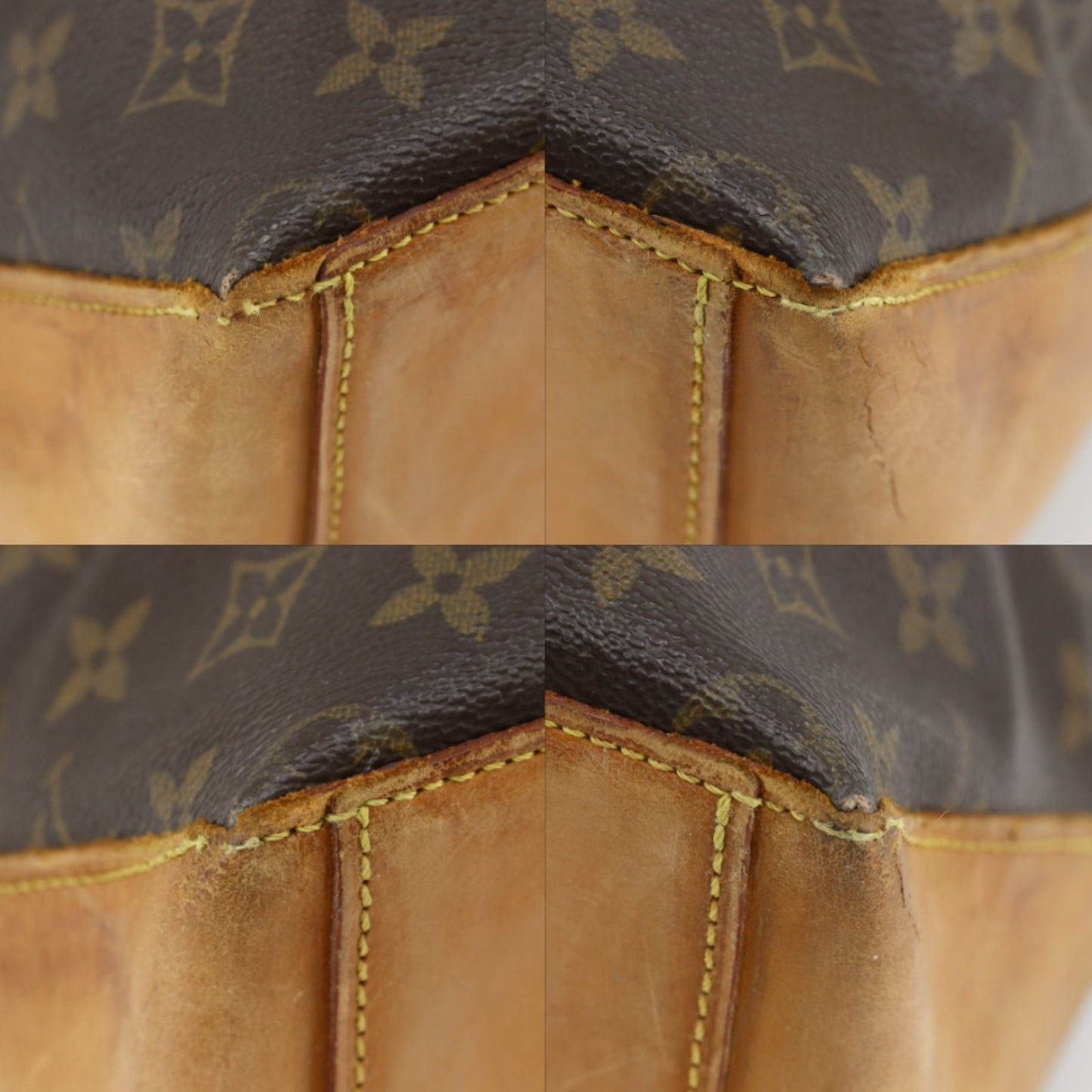 Louis Vuitton Cabas Mezzo Monogram Canvas Brown Tote — view 4