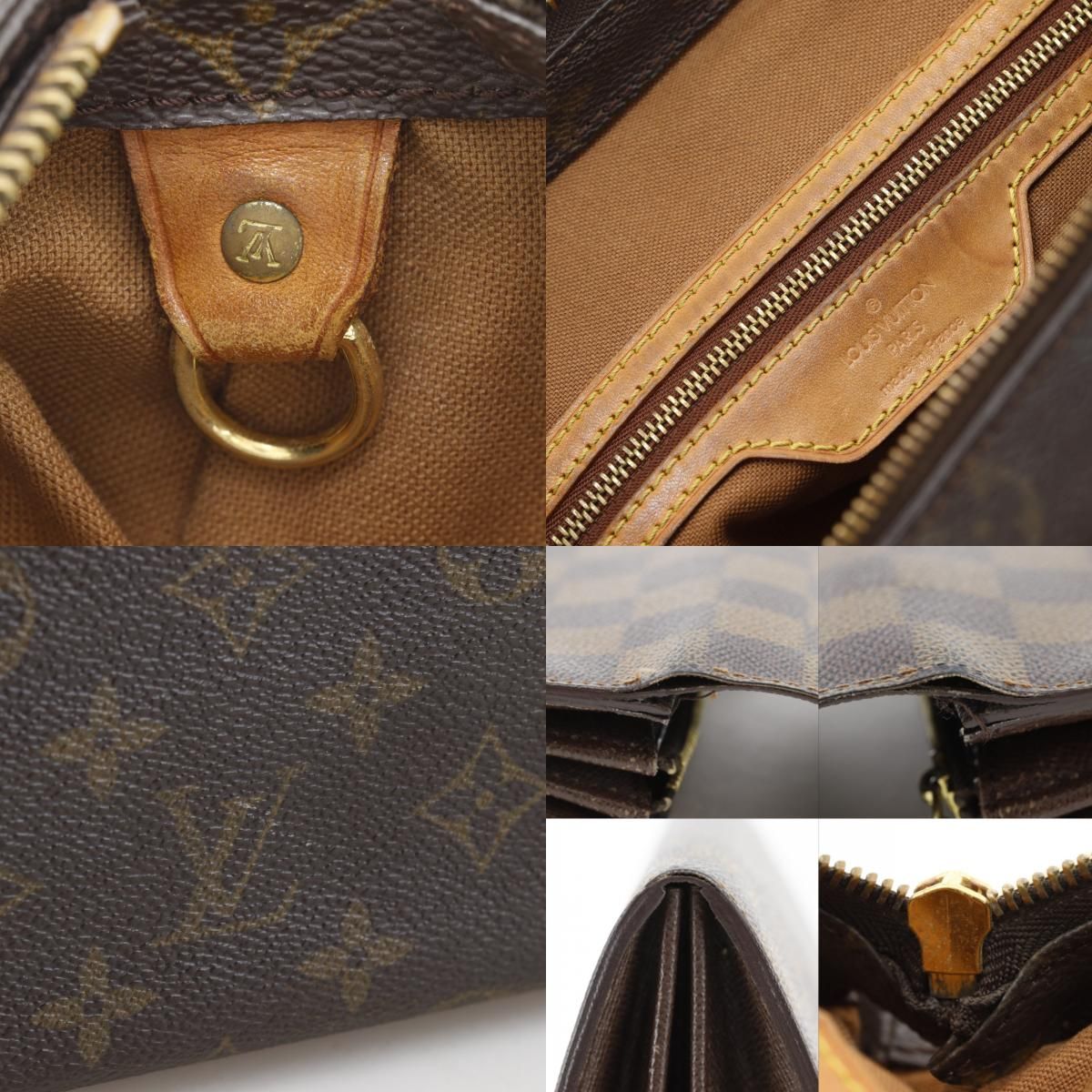 Louis Vuitton Cabas Mezzo Monogram Canvas Brown Tote — view 8