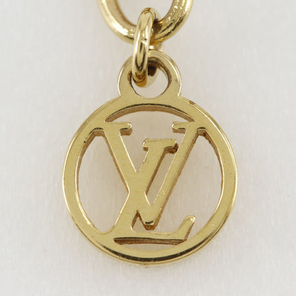 Louis Vuitton Necklace Petit LV Circle Monogram Flower Gold Plated — view 5