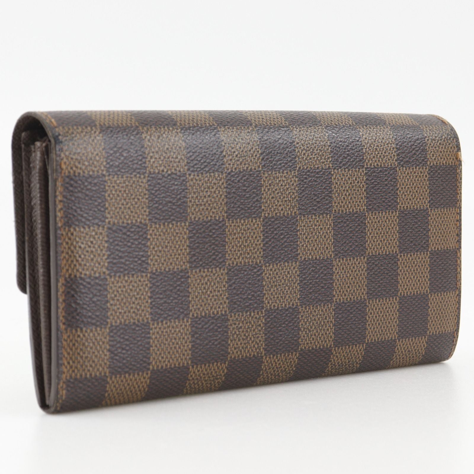 Louis Vuitton Portefeuille Sarah Damier Canvas Brown Wallet — view 3