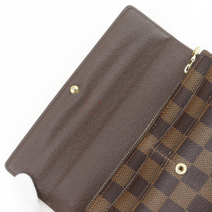 Louis Vuitton Portefeuille Sarah Damier Canvas Brown Wallet — view 5