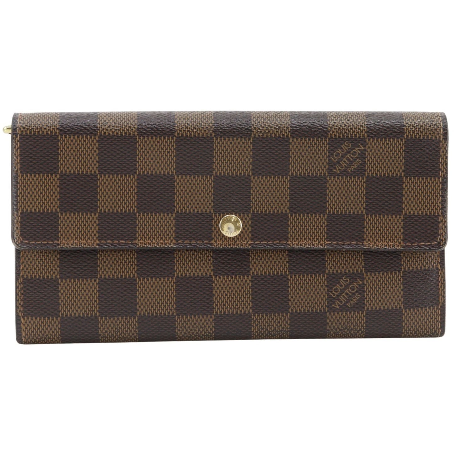 Louis Vuitton Portefeuille Sarah Damier Canvas Brown Wallet