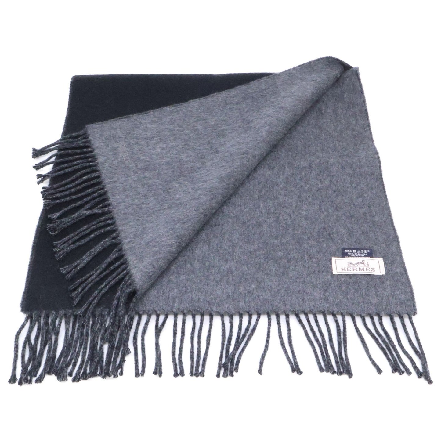 Hermes Recto Verso Cashmere Scarf — view 4
