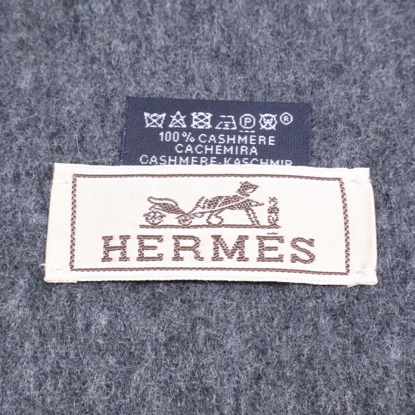 Hermes Recto Verso Cashmere Scarf — view 5