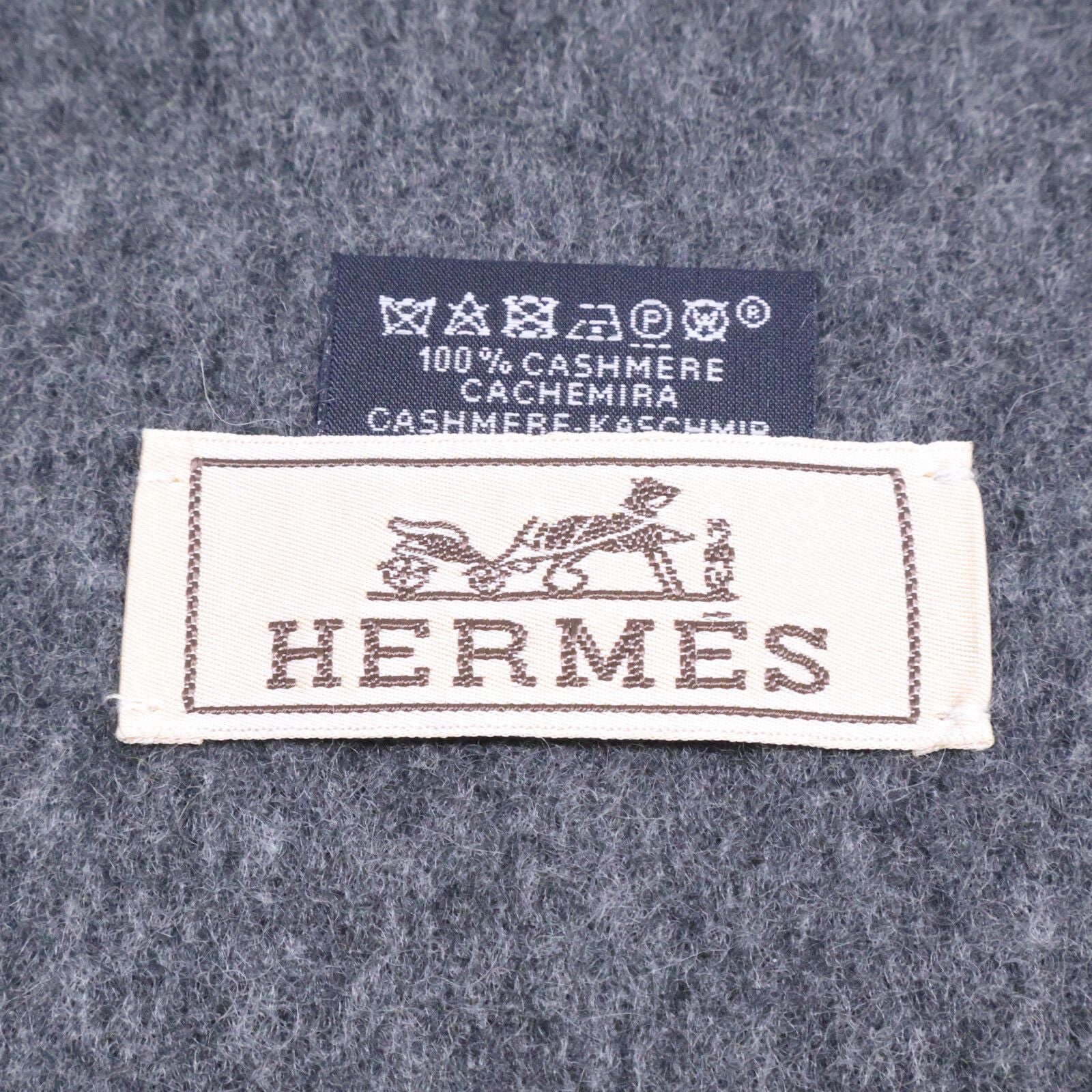 Hermes Recto Verso Cashmere Scarf — view 5