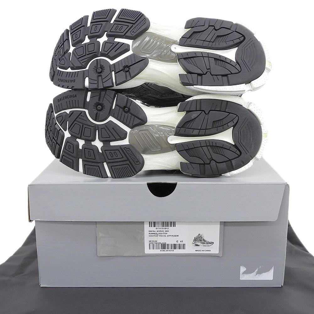Balenciaga Runner High Sneakers Gray — view 2