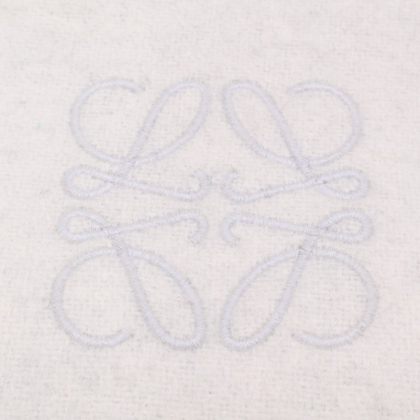 Loewe Anagram Wool Cashmere Reversible Fringe Scarf — view 7