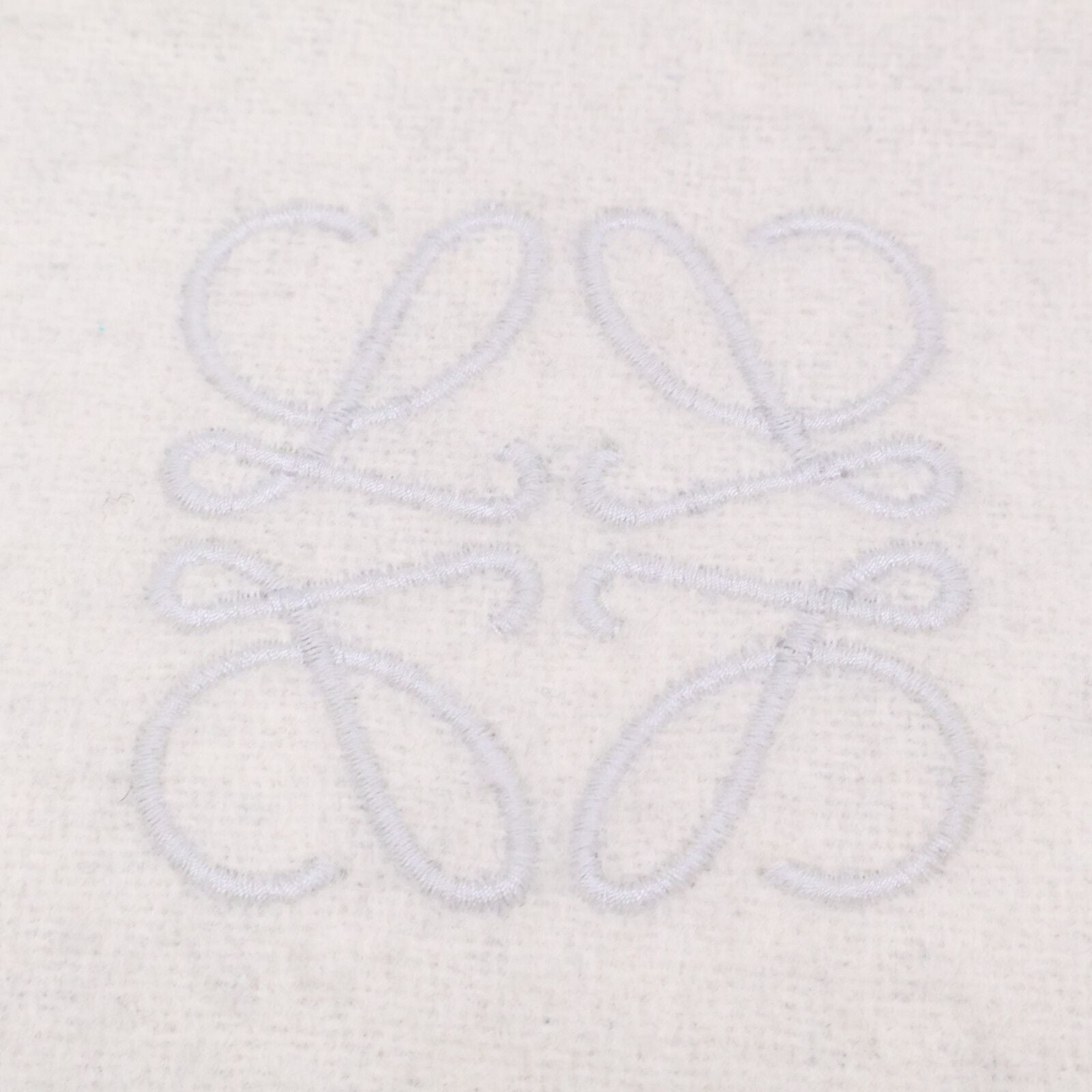 Loewe Anagram Wool Cashmere Reversible Fringe Scarf — view 7